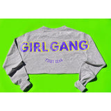 "Girl Gang Fight Gear" Grey Sweatshirt