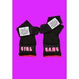 "Girl Gang" Black Gel Handwraps