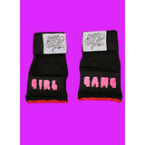 "Girl Gang" Black Gel Handwraps