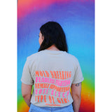 "My Type of Girl" Neon Orange and Pink T-shirt