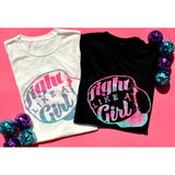 "Fight Like A Girl" Ombre T-shirt
